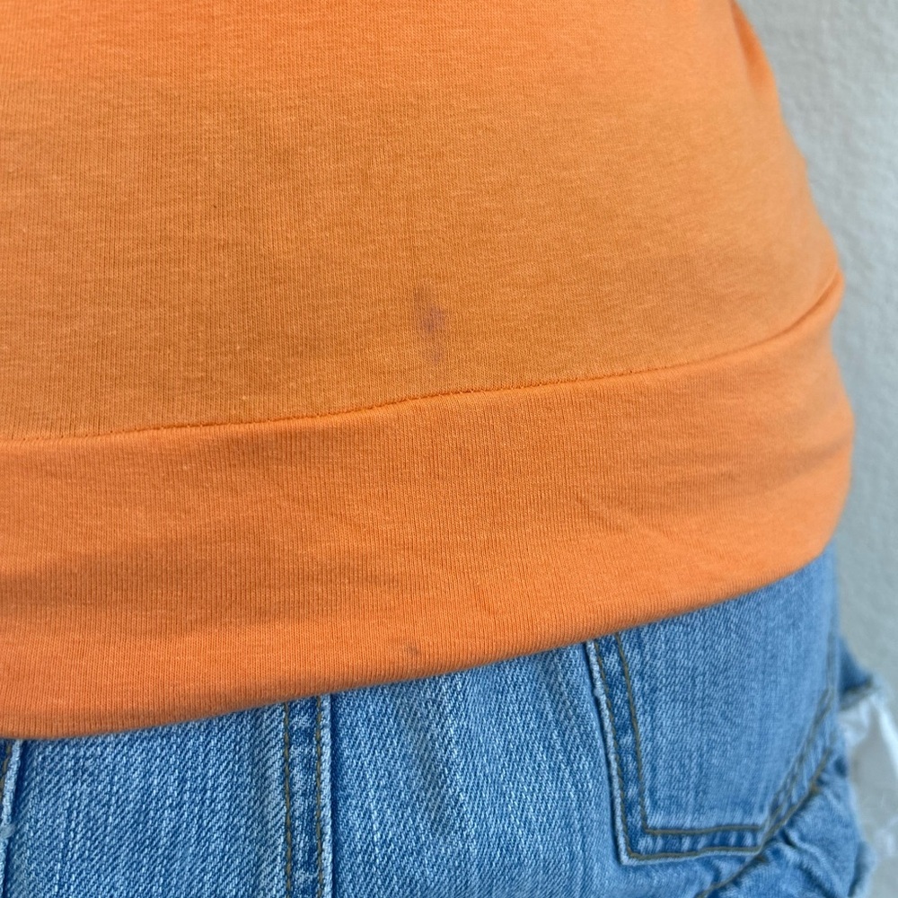 Y2K Vintage Orange One Shoulder Tank - Picture 14 of 16